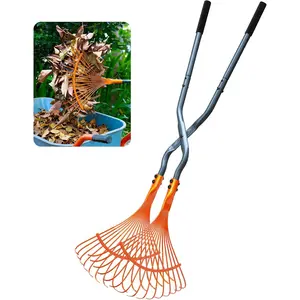 Leaf Grabbers for Yard Work, Leaf Picker with Long Handle & Wide Claw, Cushioned Grip, Leaf Pickup Tools for Leaves, Lawn Clippings, Twigs Yard Waste