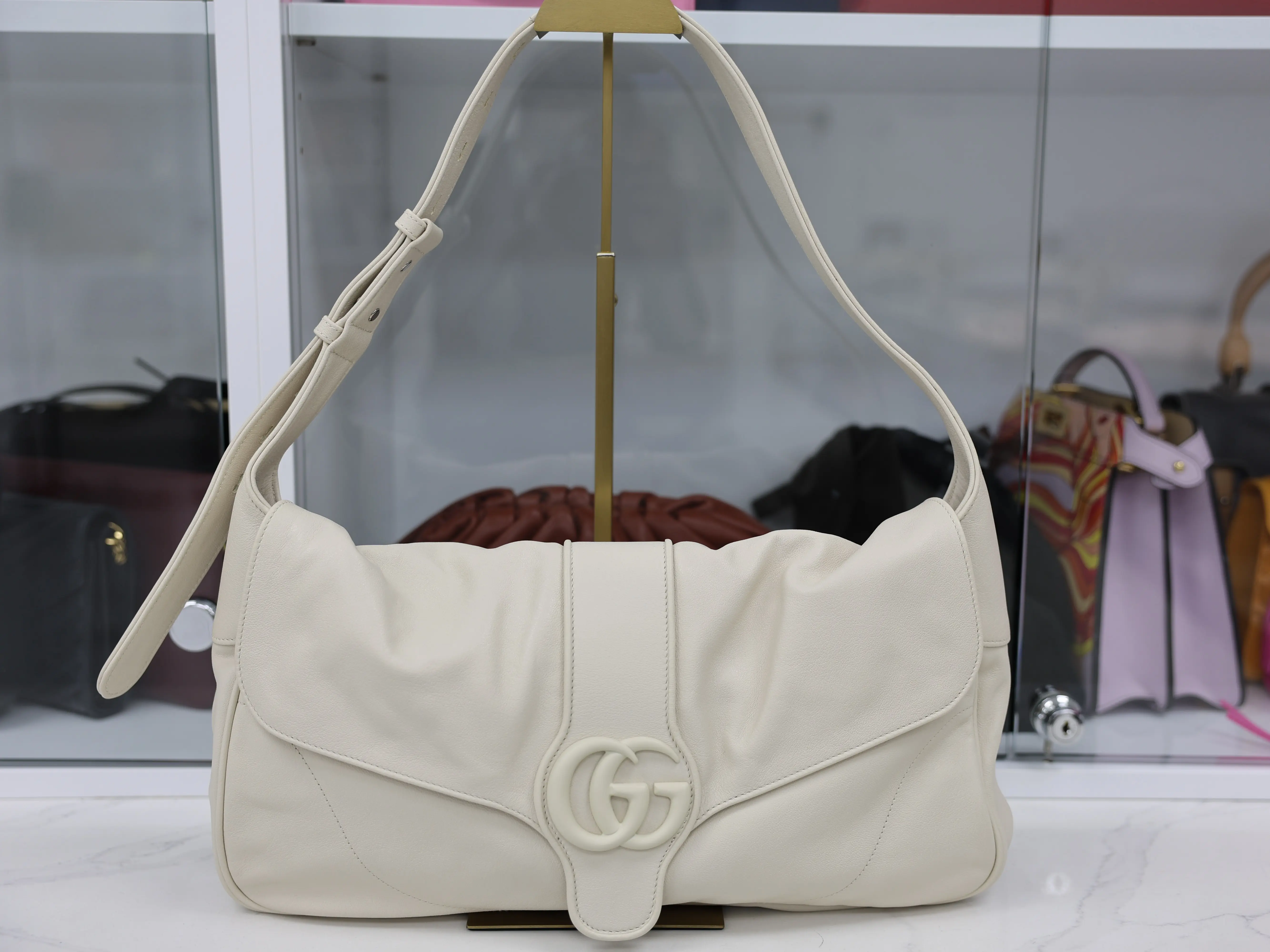 Pre-owned GUCCI LEATHER Shoulder Bags APHRODITE SHOULDER HANDBAG