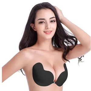 Invisible Bra Women's Swimwear Bridal Wedding Dress Gathered Chest Stickers Wholesale Fabric Nylon
