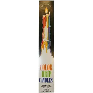 Mutli-Color Drip Candles (2 per pack)