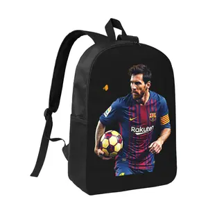 2D Printed Pattern Unisex Minimalist College Style Outdoor Fashion Trendy Commuter Adjustable Design Shoulder Bag, European and American High-End Breathable Comfort Durable Classic Creative Stylish Football Star Print New Hot Lightweight Large Capacity Tr