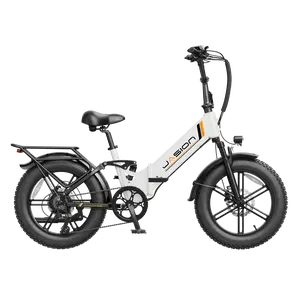 Jasion X-Hunter ST Foldable Electric Bike for Adults | 1400W Peak Motor | 30+ MPH | Up to 71 Miles | 20×4” Fat Tire | Full Suspension | Dual Hydraulic Brakes