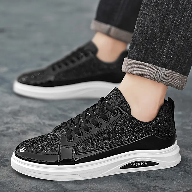 (New) Men's Korean Style Soft Sole Casual Athletic Sports Walking Shoes - 2026 Fall Versatile Youth Trainer Footwear, Color Block, Anti-Slip, Wear-Resistant, Microfiber Upper, Rubber Sole, Lace Closure, Round Toe (Gift) Size 11, Sports Shoes, Closed