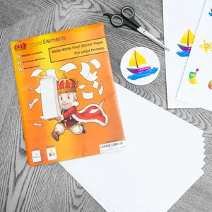 Royal Elements Printable Vinyl Sticker Paper For Inkjet Printers - 10 Sheets