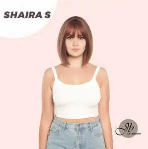 JBEXTENSION 12 Inches Bob Cut Mix Dark Pink Straight Short Wig SHAIRA S JBEXTENSION 12 Inches Bob Cut Mix Dark Pink Straight Short Wig SHAIRA S