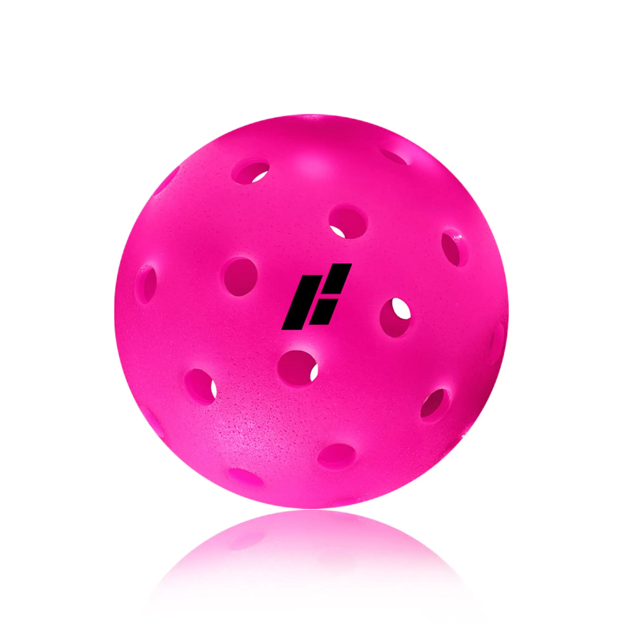 USAPA Approved Seamless Pickleball - 40 Precision-Drilled Holes, High-Visibility Pink, 5x Stronger PU, Wind-Stable Flight, Weighted Stability, Predictable Bounce, Industry-Leading Rotational Molding, Outdoor Polyurethane Ball