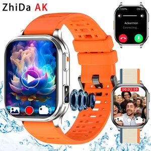 ZhiDa AK 2026 New Model Smartwatch with Photo, Voice Recording, HD Video, 30W Pixel Camera, Local Music Storage, Running Watch with Headphone Link, DIY Video Faces, Stylish Sports Smartwatch. Bluetooth Phone, Message Alerts, Call Display, Multifunctional