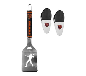 Siskiyou Sports NFL Steel Logo Spatula w/Chip Clips
