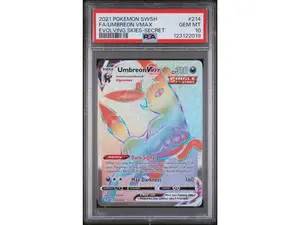 2021 Pokemon Sword and Shield Evolving Skies Secret Rare Umbreon Vmax #214 PSA 10
