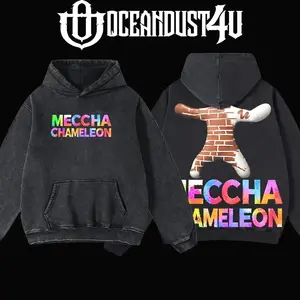 OceanDust4U Meccha Chameleon Men's Hoodie & T-Shirt, 100% Premium Cotton, Oversized Fit, Pre-Washed, Unisex Menswear Apparel Top T70