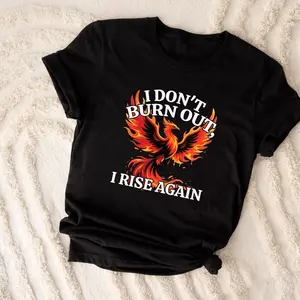 Phoenix Rising T-Shirt: Inspirational Fire Bird Graphic Tee P