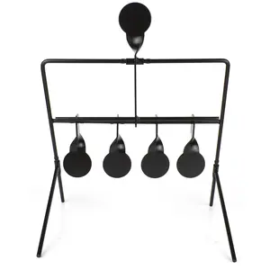 Wind Chime Metal Soft Bullet Shooting Target, Indoor Outdoor Competition Rotating Tactical Training Target, Durable Practice Aim
