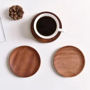 Ebony tray, high aesthetic solid wood fruit tray, plate, household wooden tray, ins-style dessert tray, dinner plate, snack tray, solid wood tray for cheese and ham, coffee table tray, food tray, minimalist style, deli tray