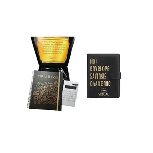 100 Envelope Savings Challenge Binder + Budget Planner Bundle | Save $5,050 Cash calendar Hardcover Monthly Bill Organizer