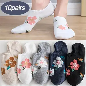 10 pairs of women's low cut invisible socks designed as breathable no show boat socks with flat sole for ultimate comfort perfect for sneakers loafers and casual shoes lightweight ankle socks stay hidden while keeping feet fresh