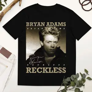 Vtg Bryan Adams T-Shirt All Colors, Gift for Women Men, Made In USA, US Size S-6XL, 100% cotton, Classic Fit, Unisex T-Shirt