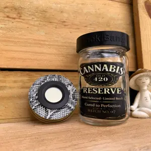 Canna Keeper 420 Reserve Humidity-Control Jar w/ LockBand Safety Lid for Secure Storage