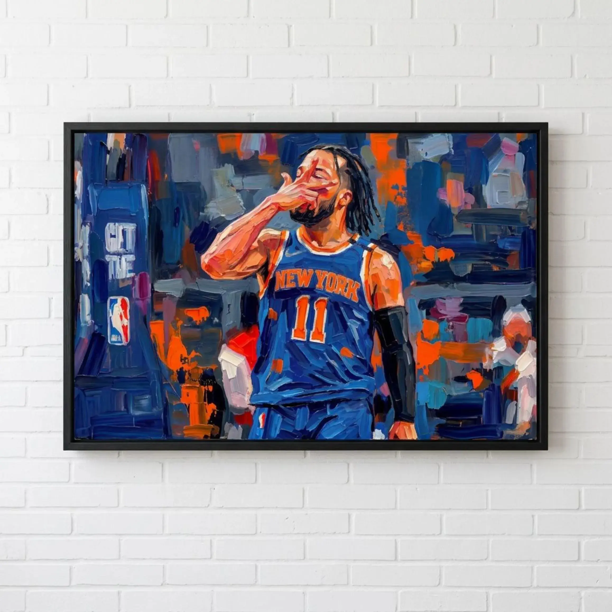 [Up to 65% Off][Free Shipping][No Frame] Jalen Brunson Artistic Graphic Photo Print on Photo Paper - New York Basketball Poster, Mount-Compatible Art Work for Wall Decor, Modern Home Decor, Home Inspo Wardrobe Supply