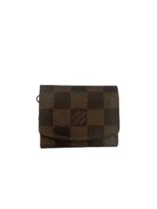 Pre-owned Louis Vuitton canvas Small Leather Goods Damier Ebene Cuff Case L26020626