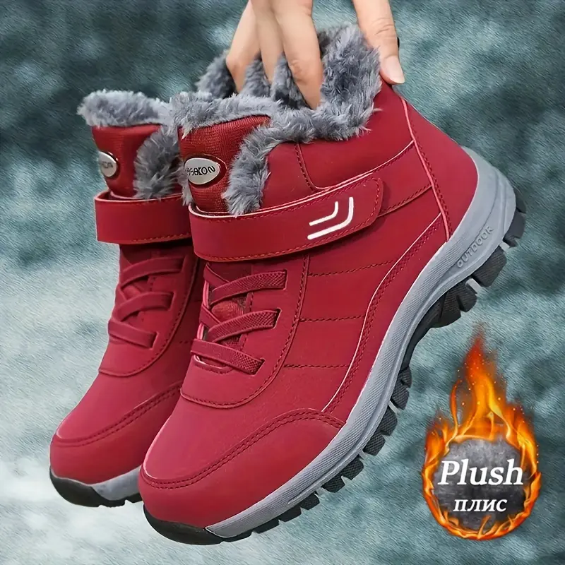 Non-slip waterproof winter hiking boots, women's and men's hunting boots, hiking shoes and riding boots, women's snow boots, wide-toe box bare-foot sneakers, neutral warm boots, bare-foot shoes, work boots, mountain fur-lined warm ankle boots