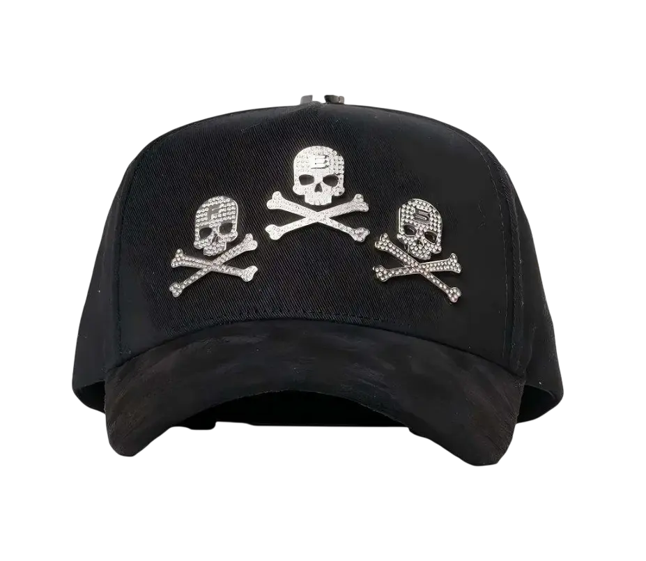 BARBAS HATS X WILITO LONCHE LOVE & WAR BLACK SNAPBACK HAT ONLY! BARSKULL BLK