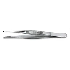 Dressing Forceps - 5"  Stainless Steel. Serrated.