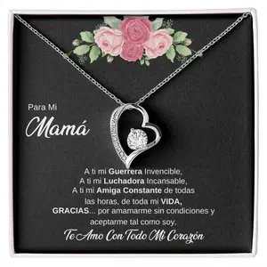 Collar Para Mama Regalo Para Mama To My Mom Gift Love You Heart Pendant Necklace Fashion Women Gifts Birthday Necklaces