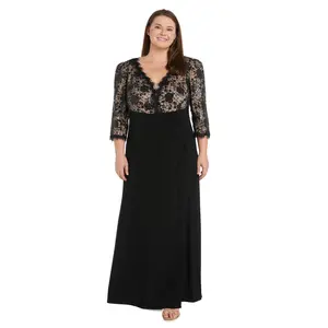 R&M Richards 1566W Long Formal Plus Size Dress