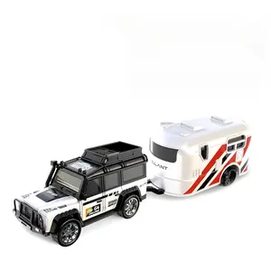 Mini RC Truck, 1:64 Scale Truck Remote Control Car with Lights, 2.4GHz Remote Control, Mini Alloy Truck RC