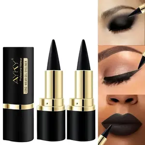 Multifunctional Matte Eyeshadow Pencil Cosmetic Smudgeproof Waterproof Lipliner Easy To Apply Smooth Creamy Formula Eyeliner Pens Long Lasting Makeup Matte Eyeliner Pencils