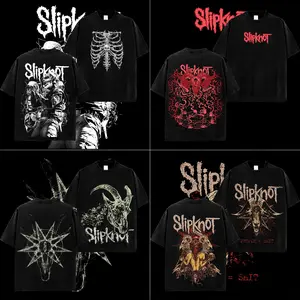 [MetalStyle] Collection Slipknot Retro Unisex 100% Heavyweight Cotton T-Shirt, Acid Washed Hoodie – 100% Heavy Cotton Rock Groove Metal Tee, Groove Metal Rock Band Shirt, Oversized Vintage Tee, Heavy Metal Merch, Gift for Rock Fans