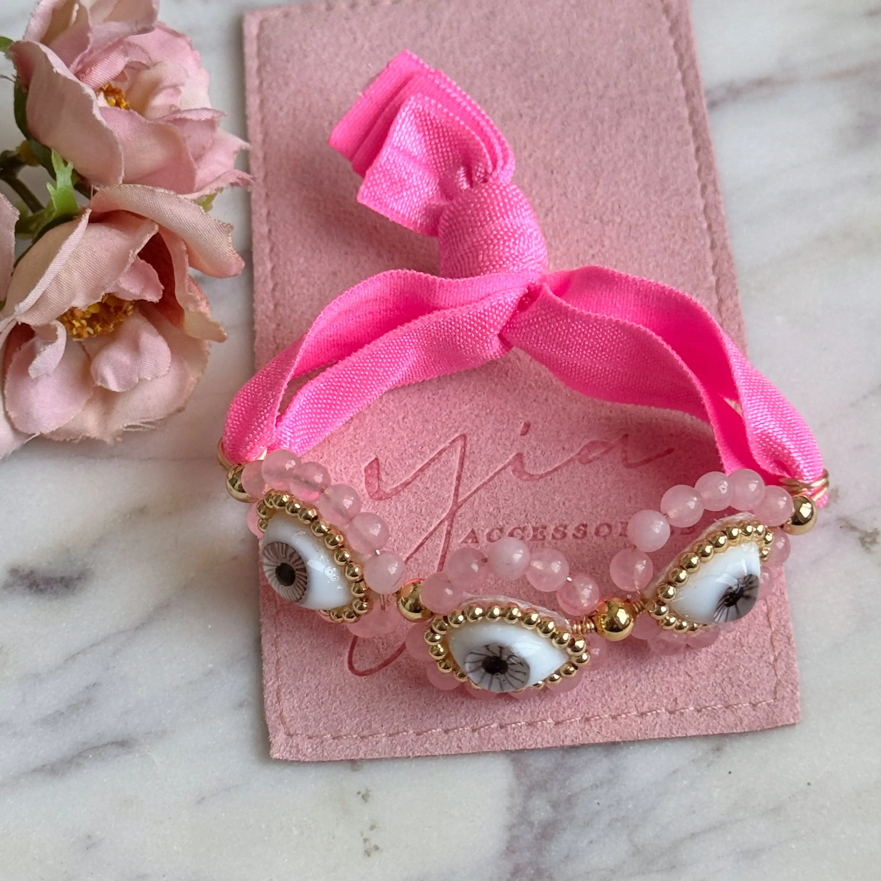 Manifiesta Evil Eye Bracelet, Gold Plated Lucky Bracelet for Women (Fashion Costume Jewelry Accessory), Gold Plated Bracelets, Lucky Bracelets