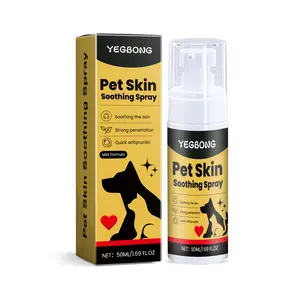 Yegbong Pet Skin Soothing Spray for Dogs & Cats - Nature Calming Spray for Clean Soft Skin Reduces Itchy Scratching 50ml