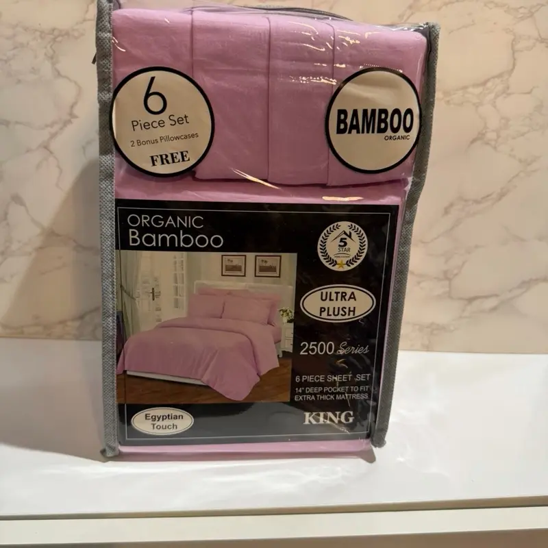 Pink Egyptian Touch Organic Bamboo Sheets