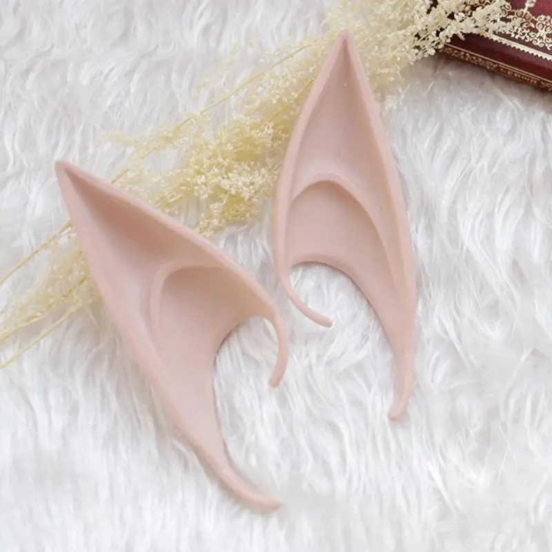 Mysterious Angel Elf Ears Latex Ears for Fairy Cosplay Costume Accessories Party Accessory Halloween Decoration Party Favor Photo Props Adult Kids Toys Party Supplies