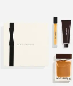 Dolce & Gabbana The One for Men 3Pc Set - 3.4oz EDT Spray, 1.7oz S/Gel, 0.33 EDT Spray, Vanilla Fragrance, Elegant & Sophisticated