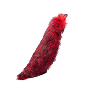 Mini Wild Wolf Fur Tail