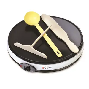 Euro Cuisine CM20 - Crepe Maker With Eco-Friendly Non-Stick PFOA and PTFE Free Ceramic Coating