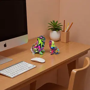 Bulldog Sculpture Ornament, Handcrafted Resin Dog Statue, Adorable Pet Decor, Perfect Gift for Valentines Day, Christmas, Weddings