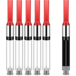 6 Pieces Universal Fountain Pen Ink Converter International Fountain Pen Ink Cartridge Converter Refillable Standard Ink Plunger Converter