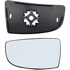 Driver Left Side Mirror Replacement Lower Glass with Plate fit Ford Transit 150 250 350 from 2015-Onward spot car blind