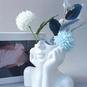 Creative Human Body Art Shaped Makeup Brush Storage Tube, Living Room Decorative Bottle Craft Ornament, Perfect Gift for Weddings, Birthdays, Valentines, Home Ornament, Home Decor Accessory