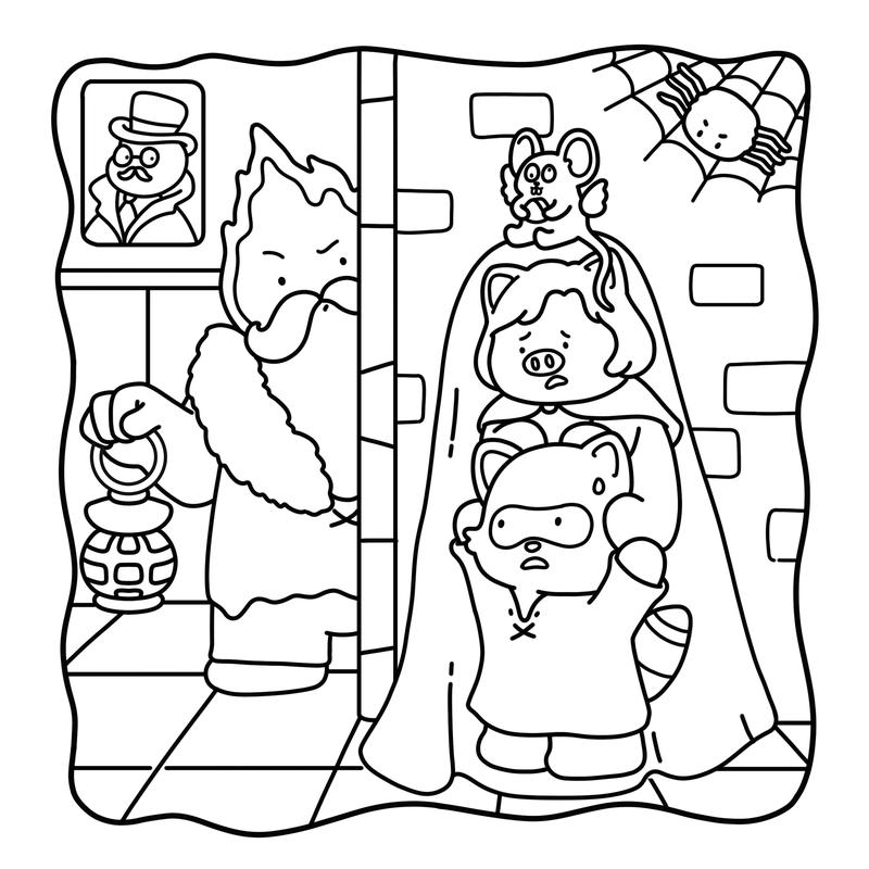 Wizard Uni: Spellbound School Coloring Book for Adults Teens & Kids with 50 Free Digital Bonus Pages Fuzzy Cat Witch Friends & Comfy Ghost in Magic School