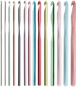Susan Bates Silvalume Single Point Crochet Hooks