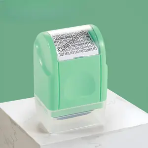 Confidential Information Protective Stamp, 4 Counts/set Address Protective Stamp, Portable Identity Remover Stamp, Privacy Secret Stamp
