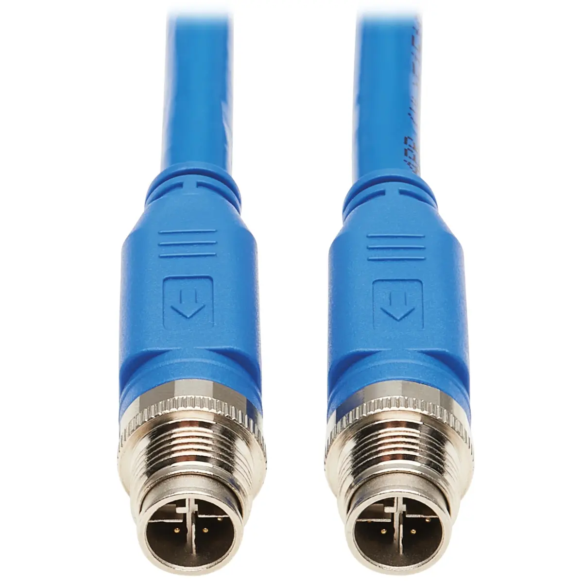 Tripp Lite NM12-6A1-03M-BL 3 m M12 X-Code Shielded Ethernet Cable, Surveillance Camera, Water Resistant, 10 Gbit/S