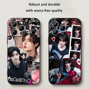 Enhypen Sunghoon kpop singer poster Phone Case For iPhone 17 16 e 15 14 13 12 Plus Mini Pro Max Soft black Shockproof Cover