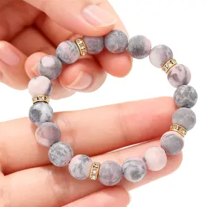 Healing Bracelet For Women Anxiety Crystal Bracelet Chakra Beaded Bracelets Rose Quartz Crystals And Healing Stones Yoga Bead Bracelet Calming Stretch Bracelet Stress Relief Gifts For Women