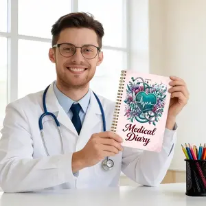 Personal Medical Diary, Health Record Tool for Caregivers, Ideal for Middle-Aged Adults & Chronic Disease Patients, Home Care Support