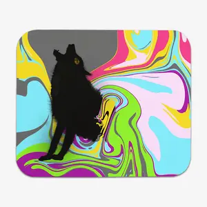 Neon Wolf Mousepad